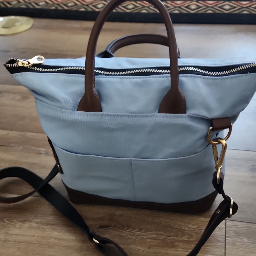R.Riveter sylish Blue Otto canvas tote purse